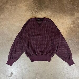Vintage 90s Segreto burgundy sweater Men's Size large